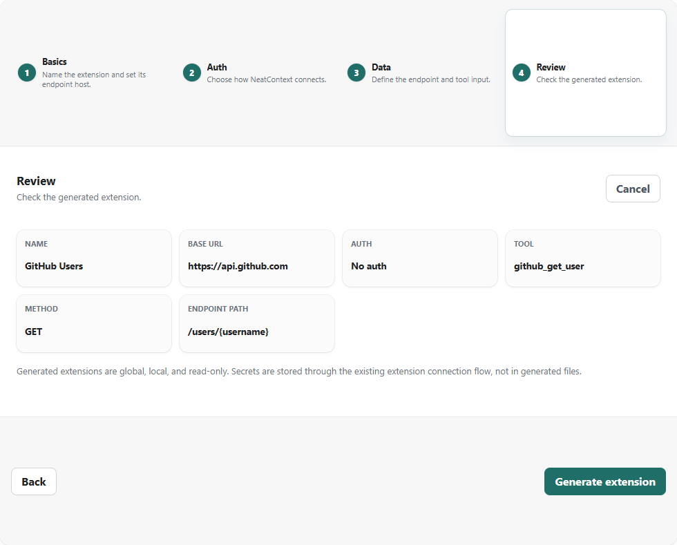 Step 4: Review